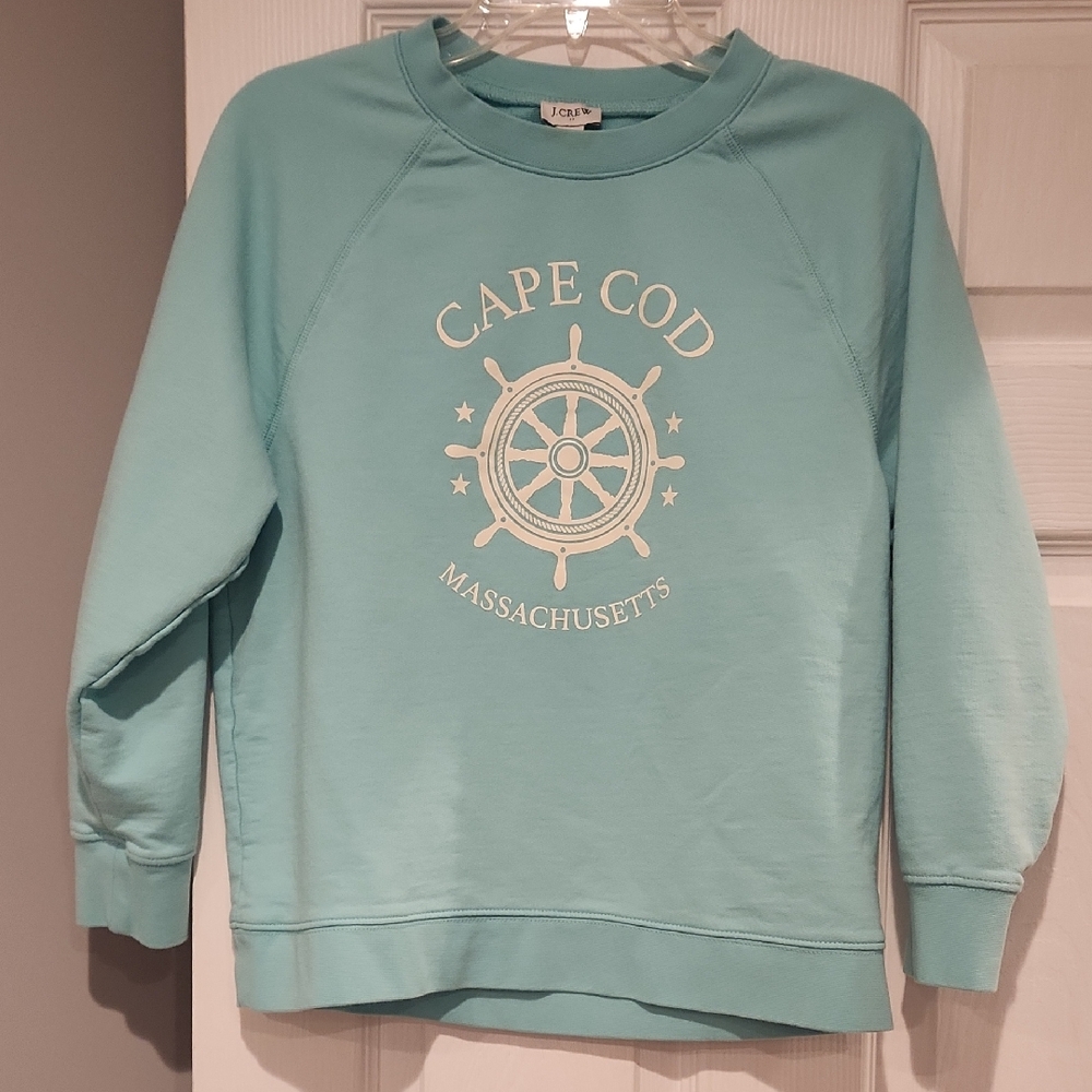 J. Crew Light Blue/Teal Size Small Sweatshirt